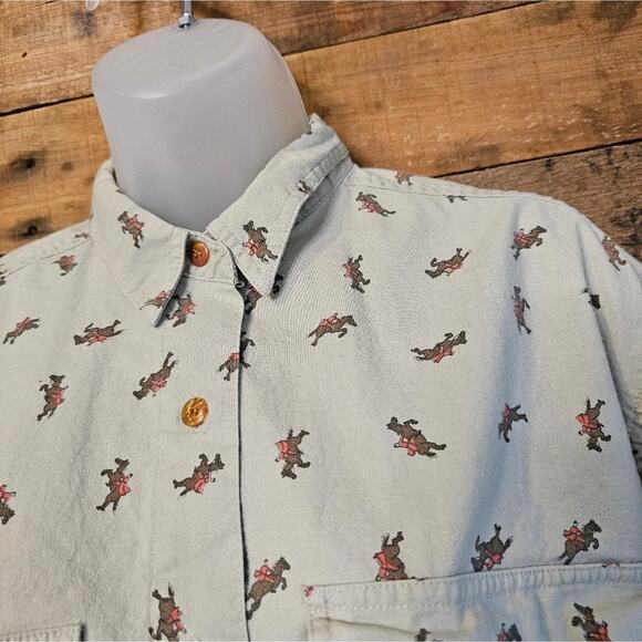 Sudden Impact women's vintage 80's/90's horse theme shirt size m - Picture 4 of 16